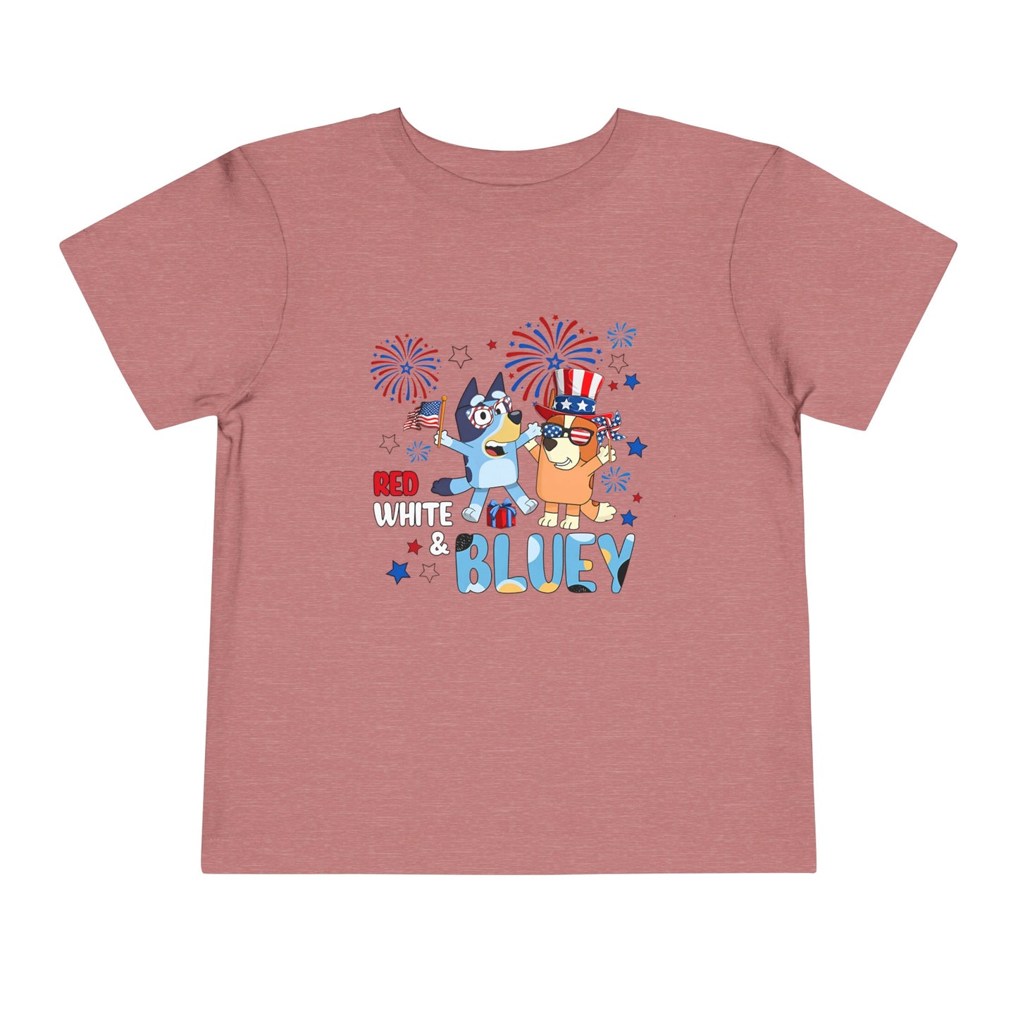 Red, White & Bluey Toddler Short Sleeve Tee