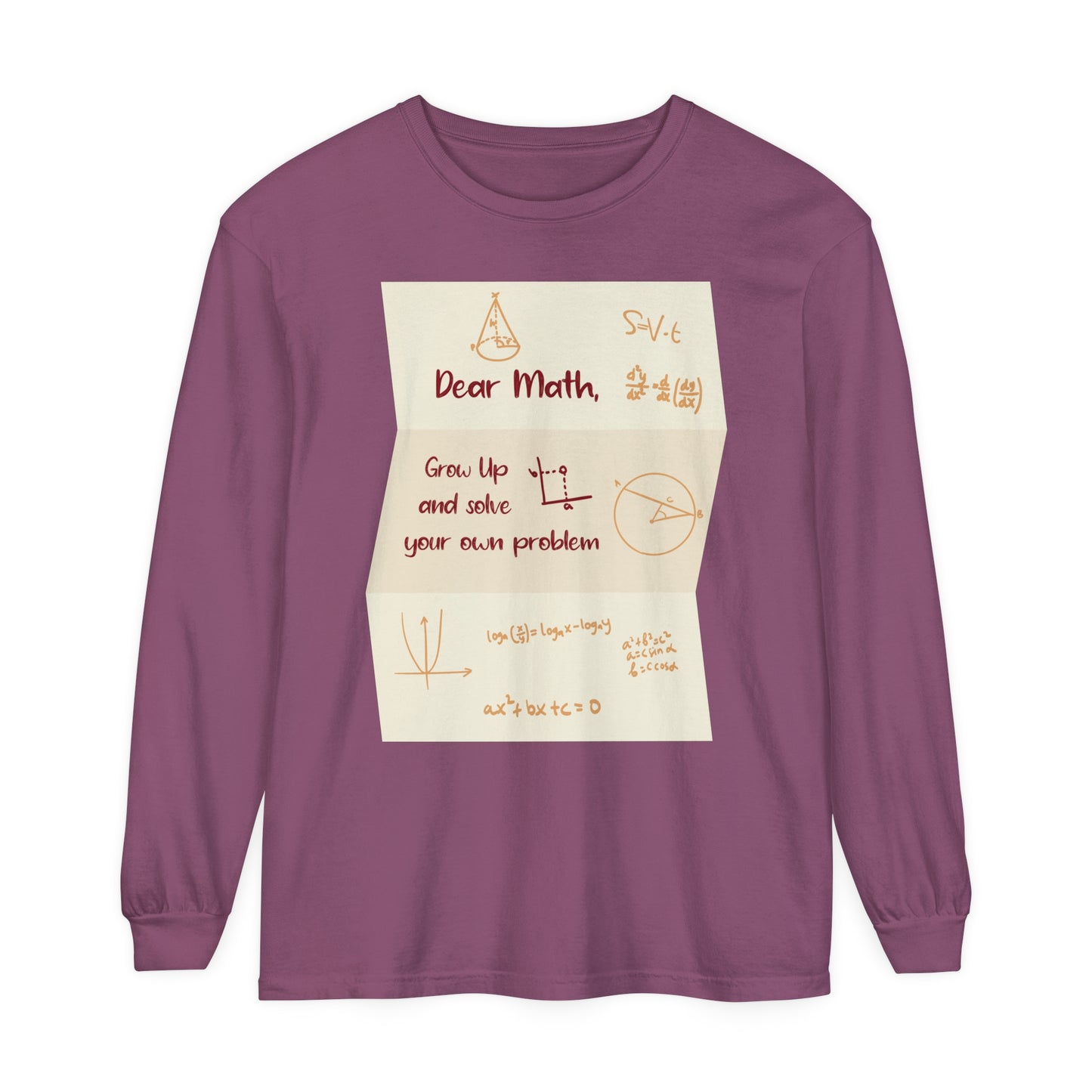 Dear Math Long Sleeve T-Shirt