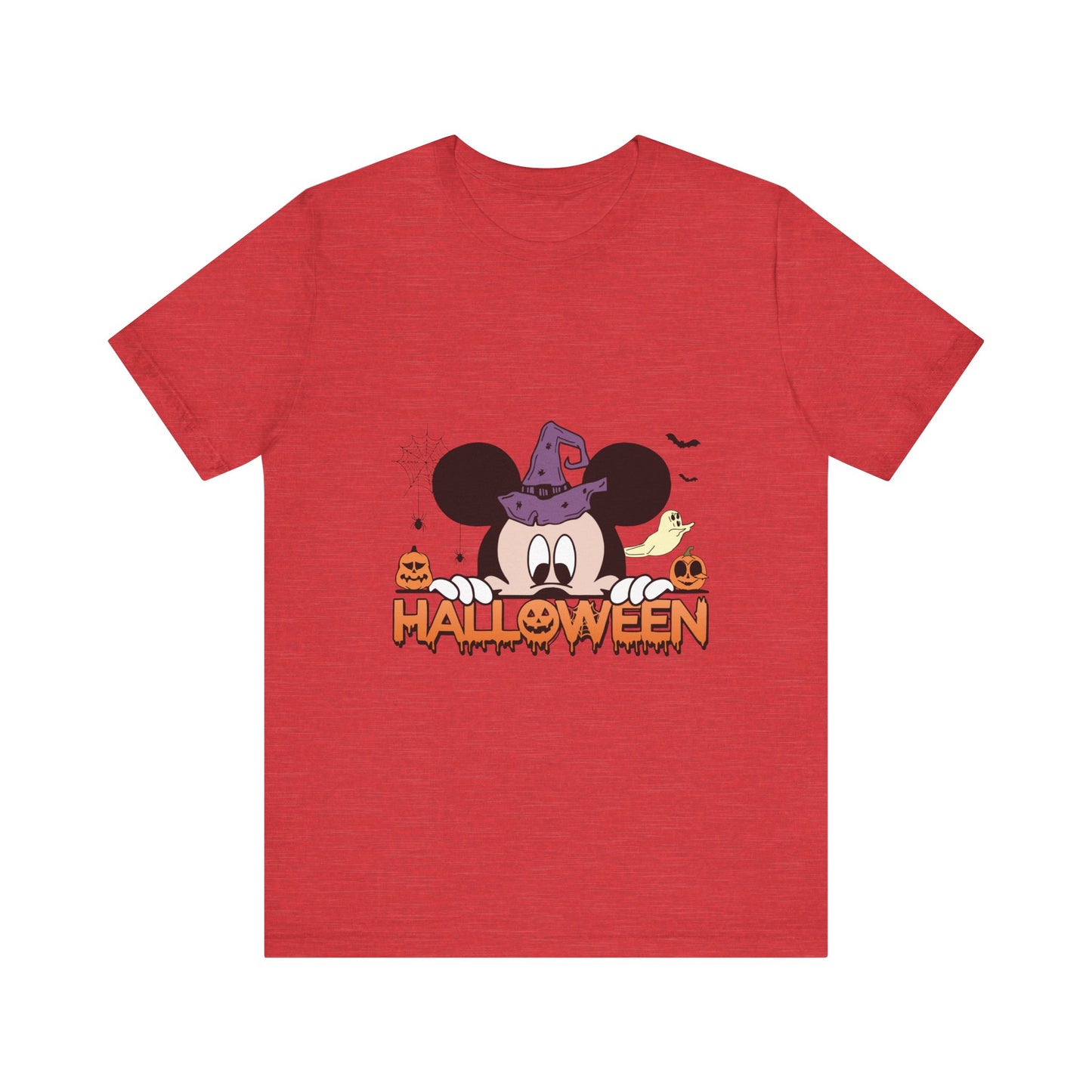 Mickey Halloween (front and back) Jersey Short Sleeve Tee