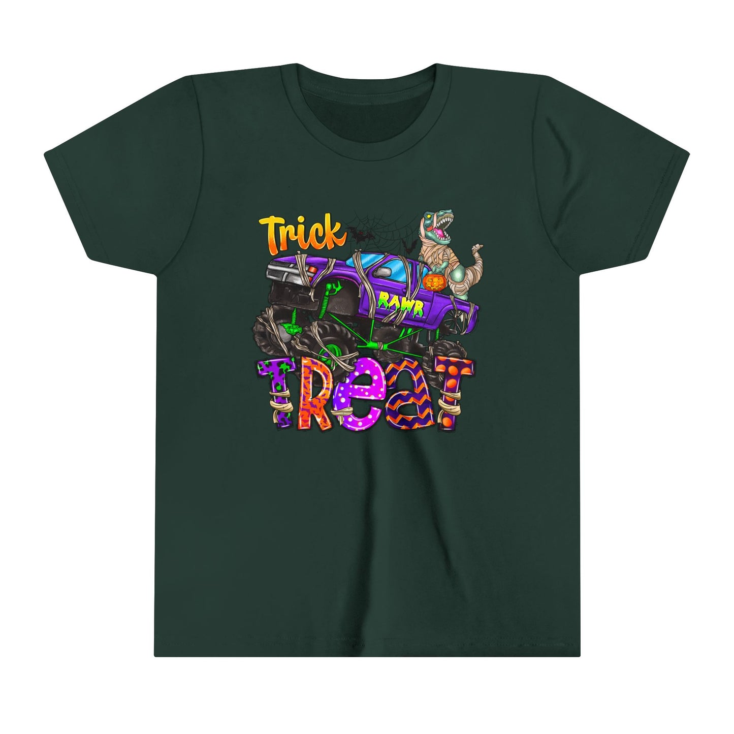Trick RAWR Treat Youth Short Sleeve Tee