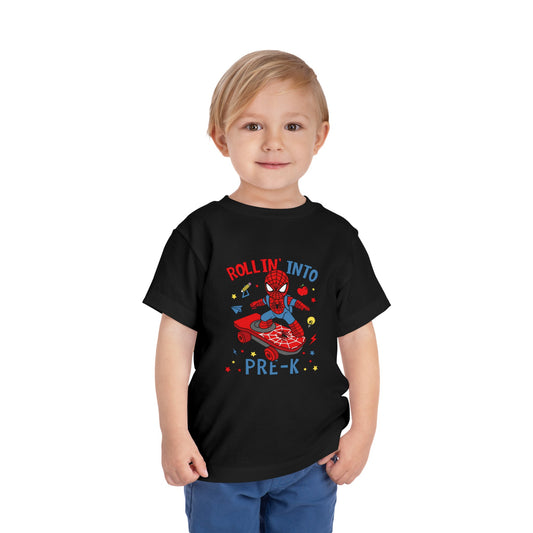 Rollin' Into Pre-K Toddler Short Sleeve Tee