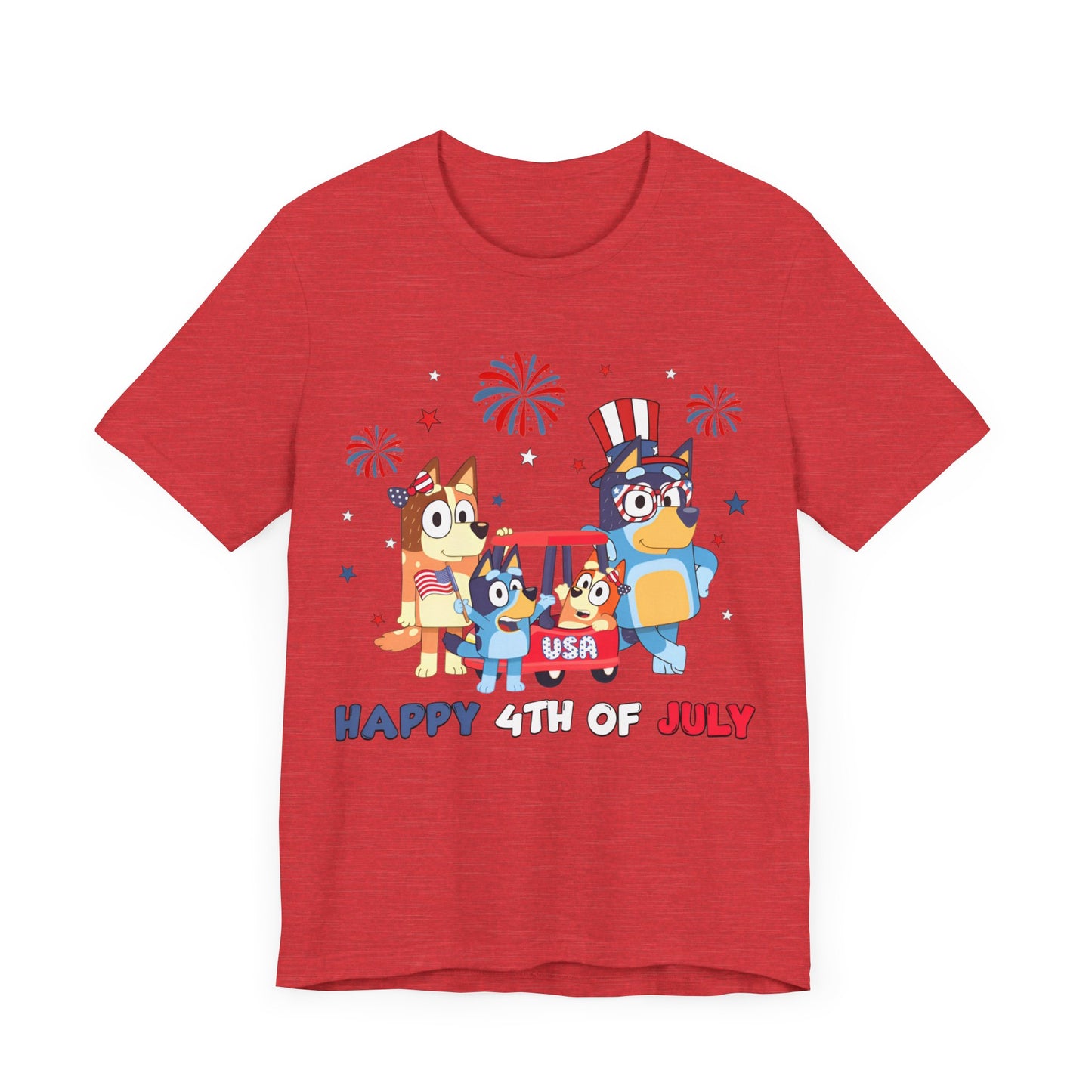 Happy 4th of July Jersey Short Sleeve Tee