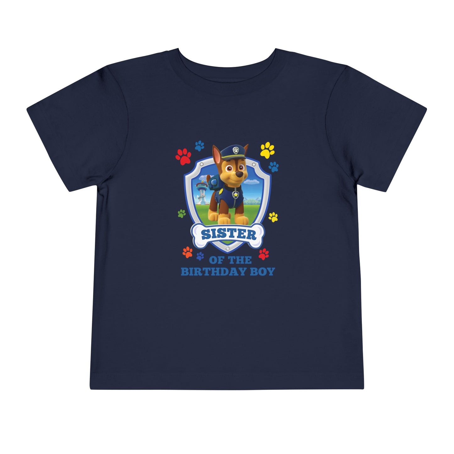 Sister of the Birthday Boy Toddler Short Sleeve Tee