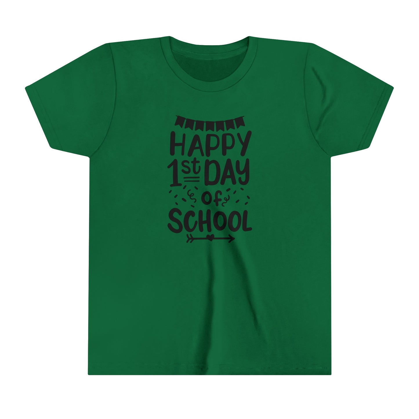 Happy 1st Day of School Youth Short Sleeve Tee