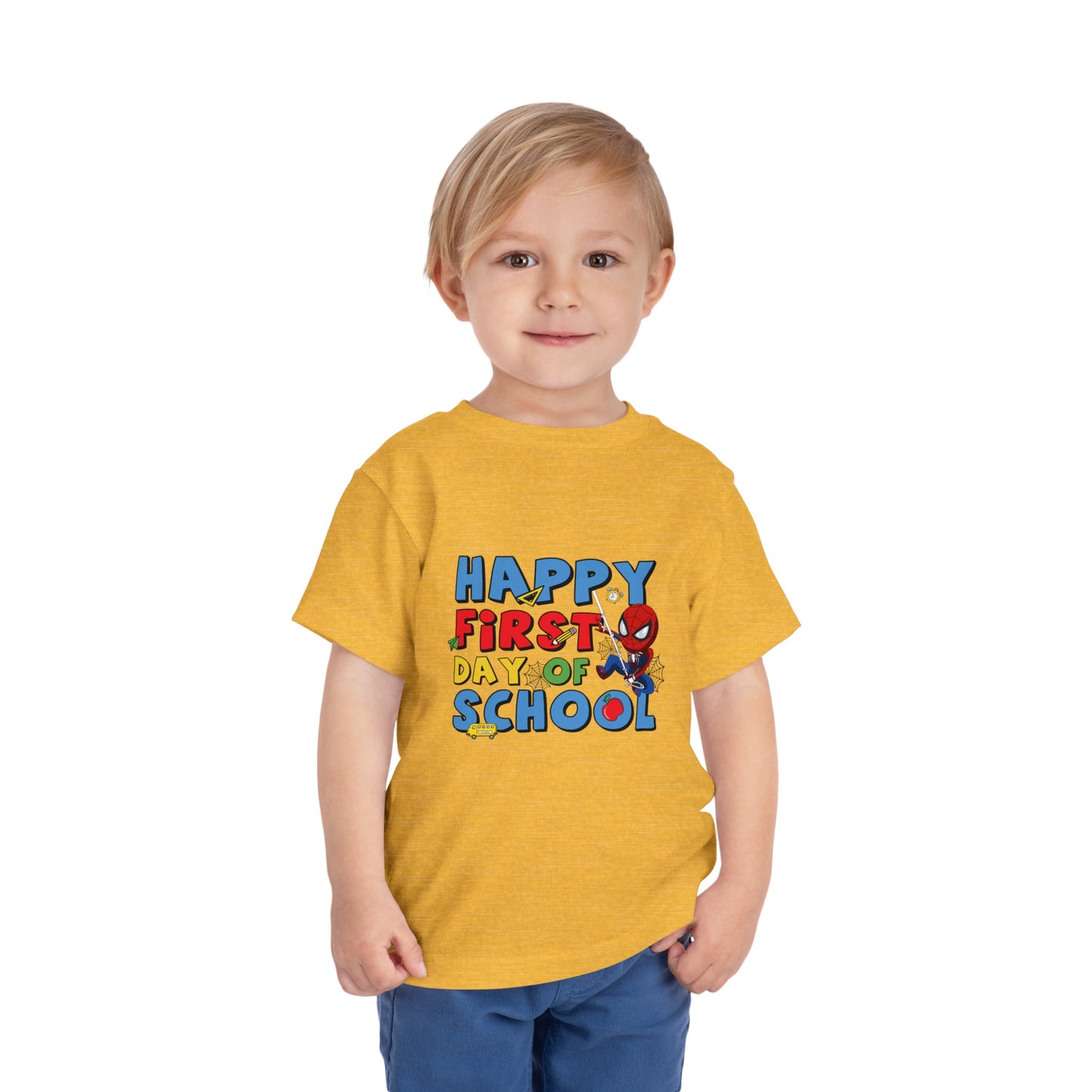 Happy First Day of School Toddler Short Sleeve Tee