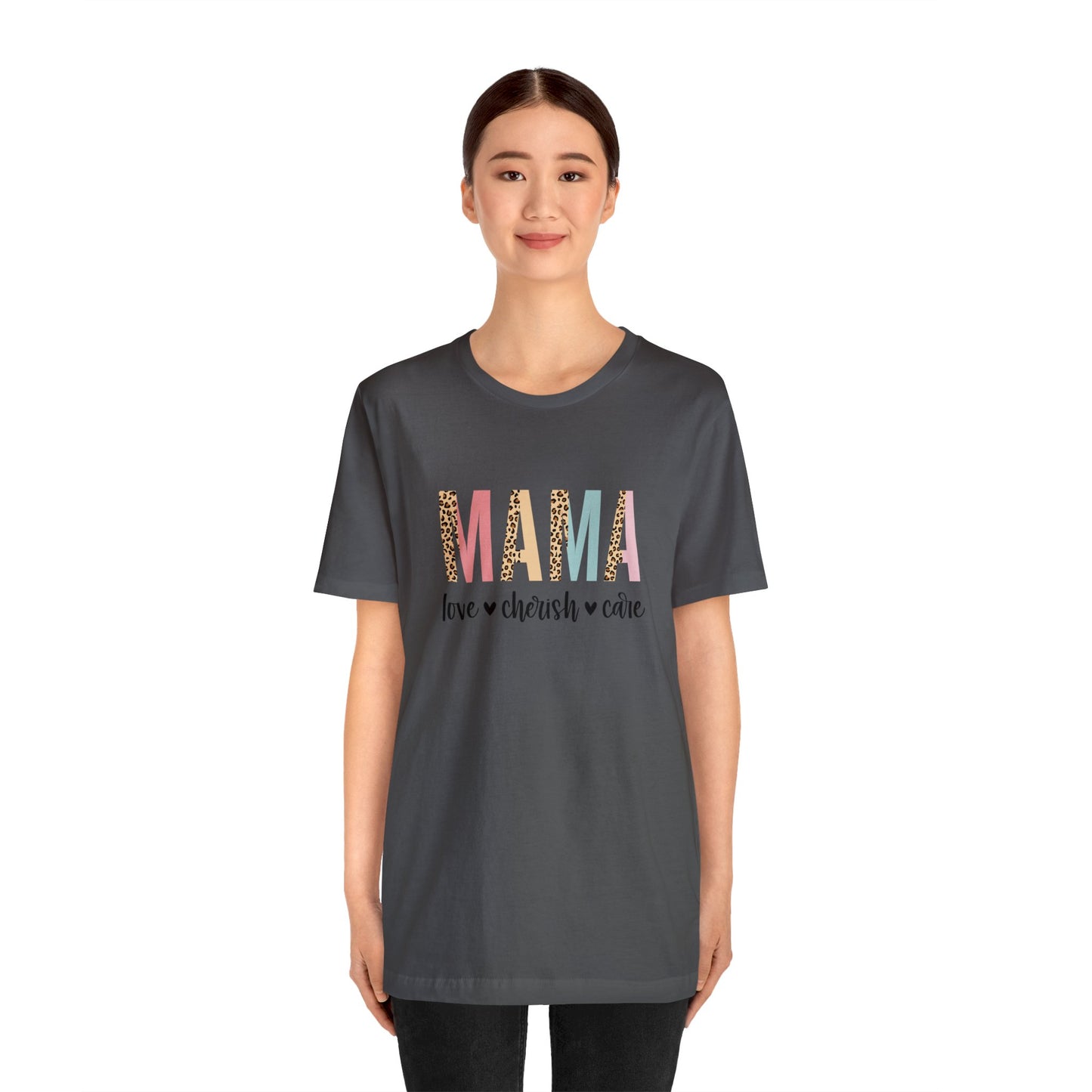 MAMA Leopard print short sleeve tshirt