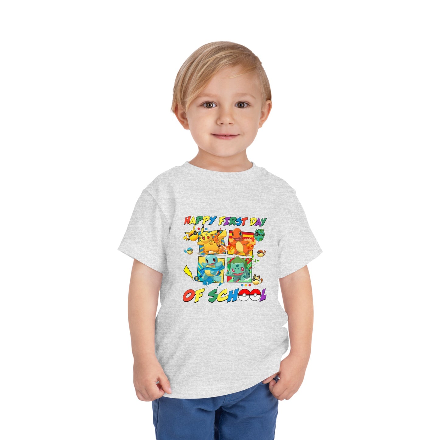 Happy First Day of School Toddler Short Sleeve Tee