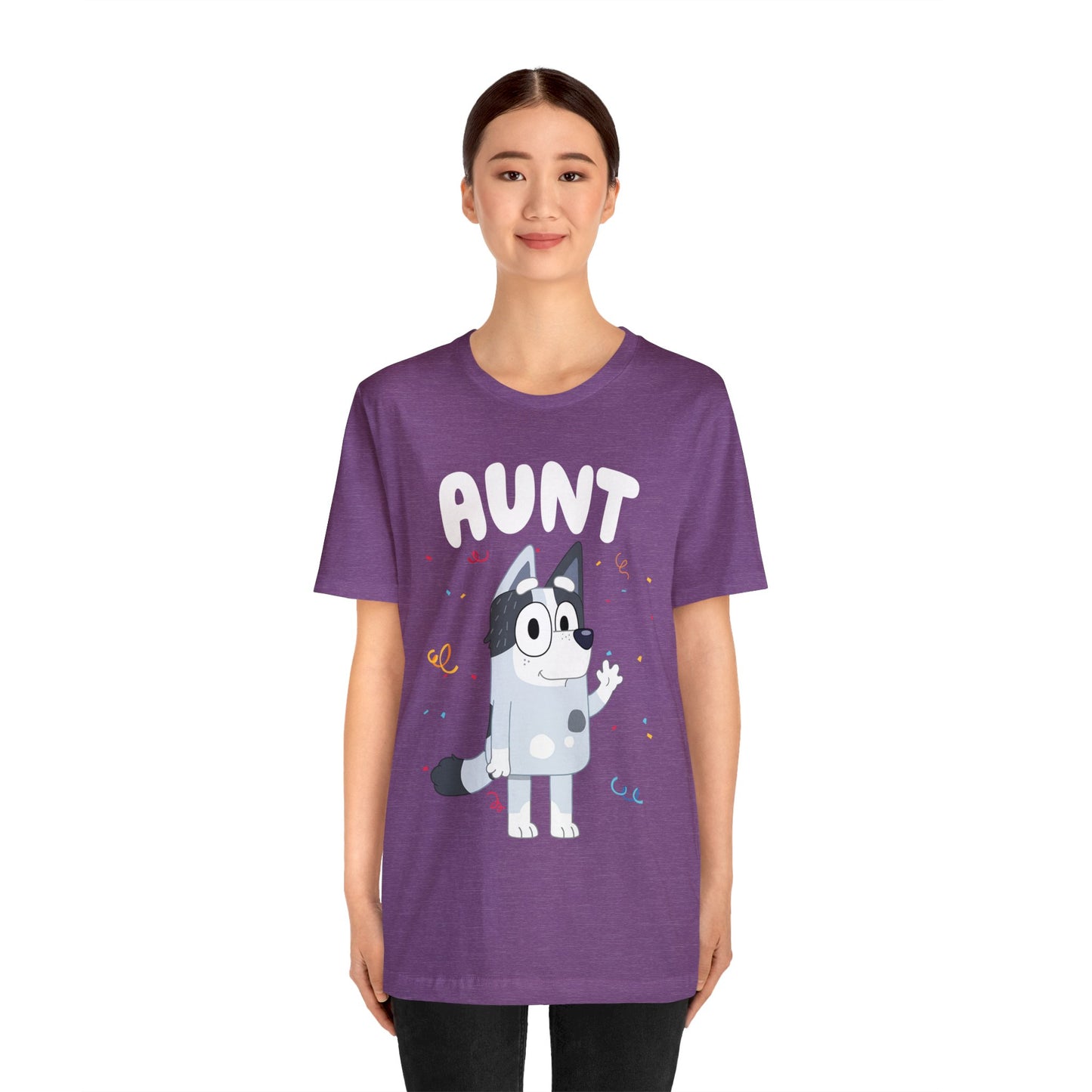 Aunt Bluey Birthday short sleeve Tshirt