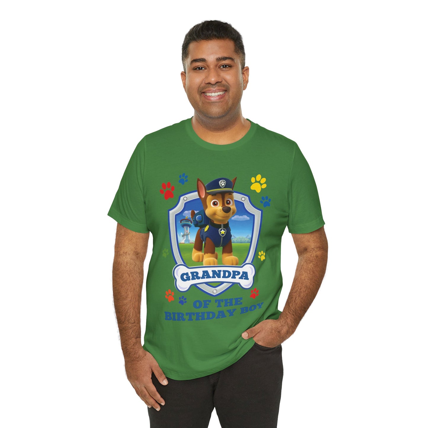 Grandpa of the Birthday Boy Jersey Short Sleeve Tee