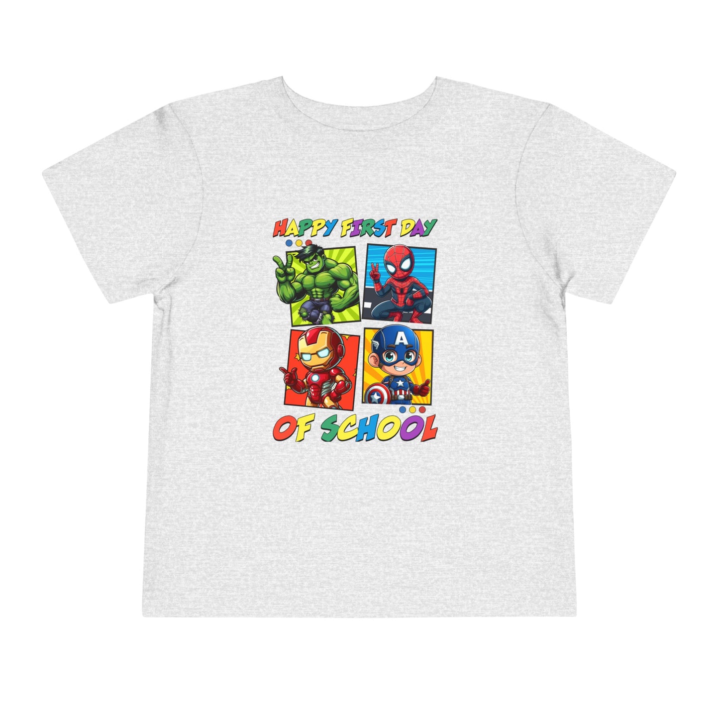 Happy First Day of School Toddler Short Sleeve Tee