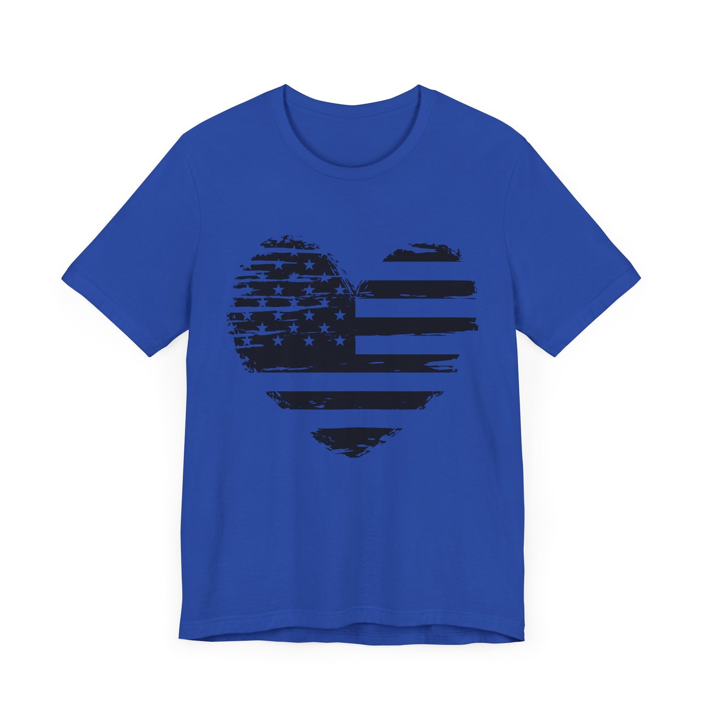 Heart flag Jersey Short Sleeve Tee