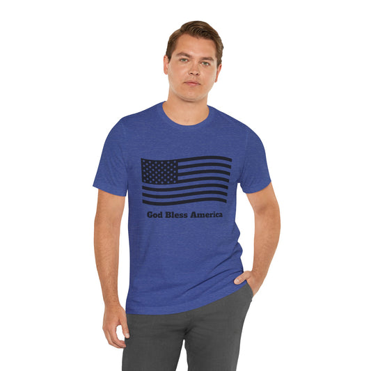 God Bless America Jersey Short Sleeve Tee