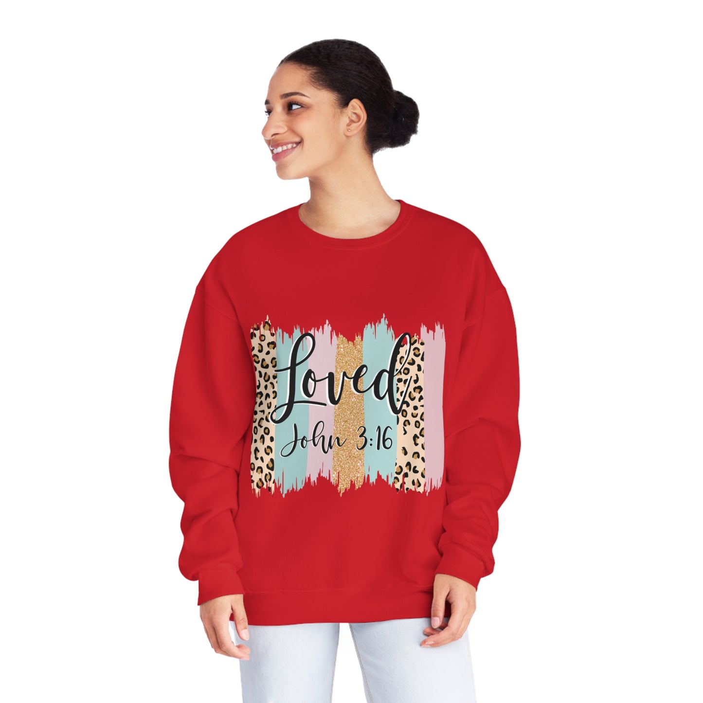 Loved John 3:16 Crewneck Sweatshirt