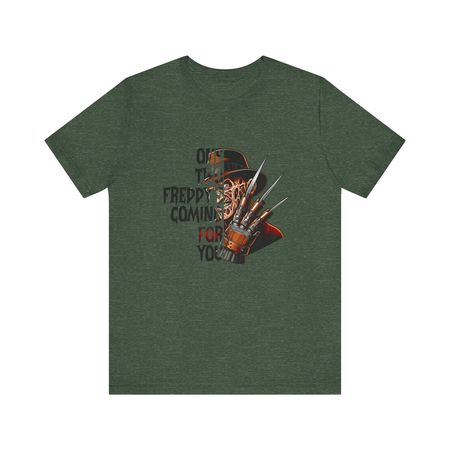 One, Two Freddy's Coming for you Jersey Short Sleeve Tee