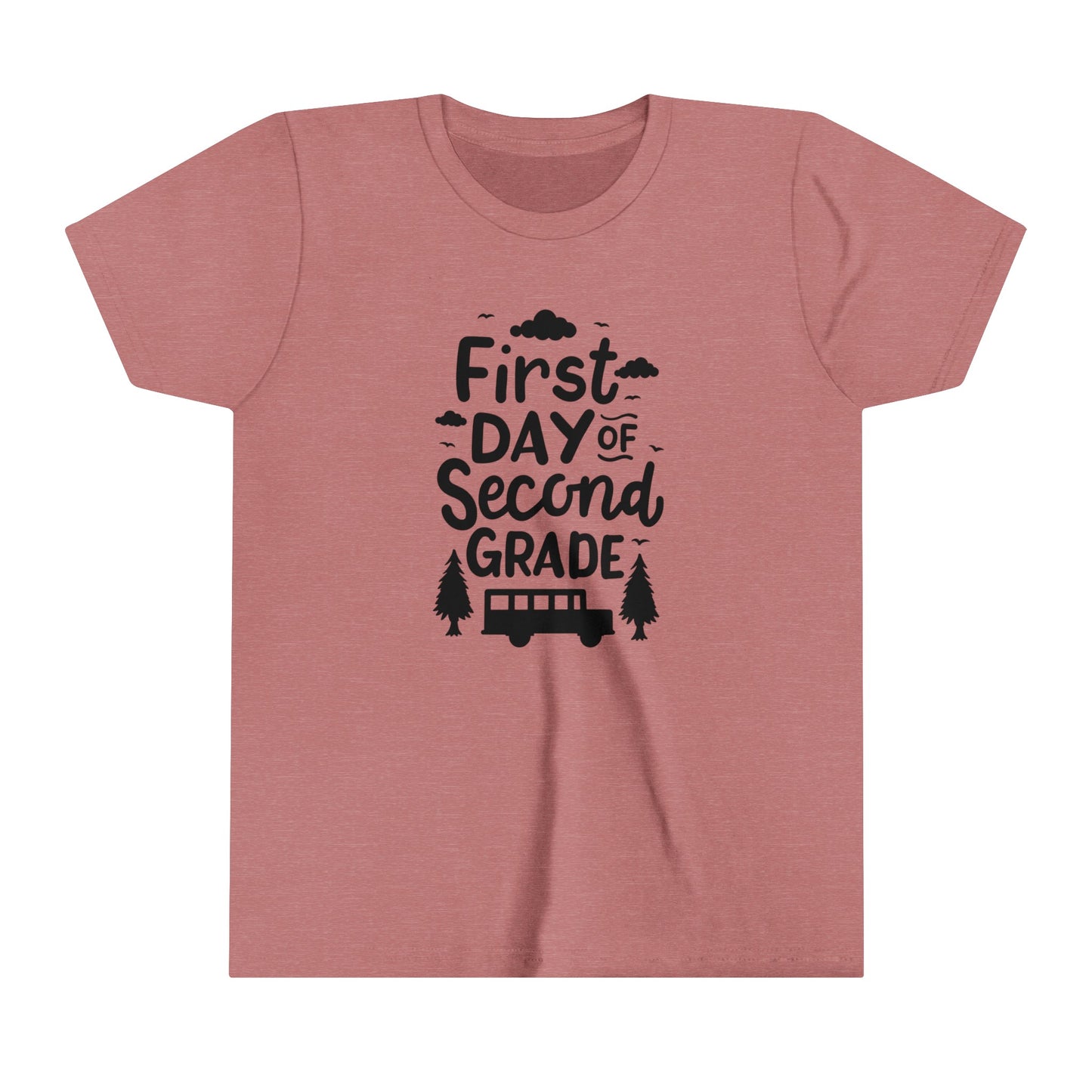 First Day of Second Grade Youth Short Sleeve Tee