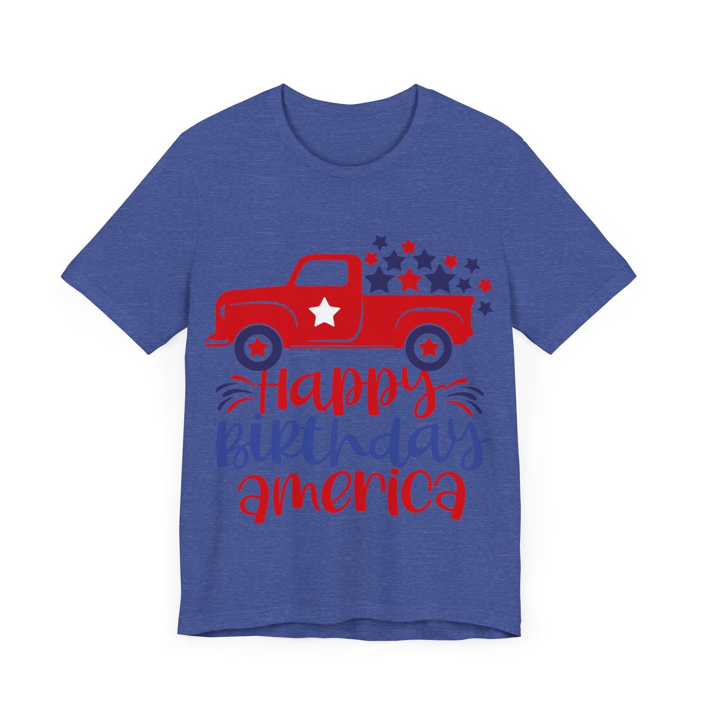 Happy Birthday America Jersey Short Sleeve Tee