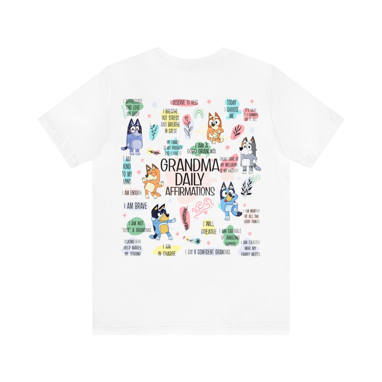 Bluey - Grandma Daily Affirmations Short Sleeve Tshirt