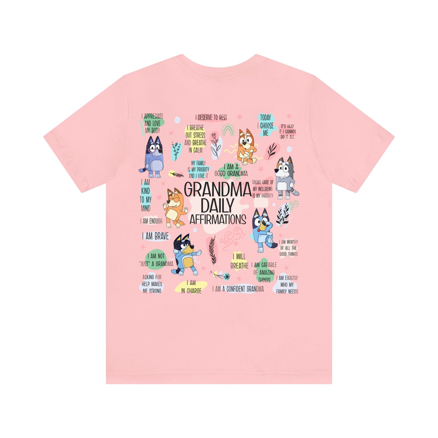 Bluey - Grandma Daily Affirmations Short Sleeve Tshirt