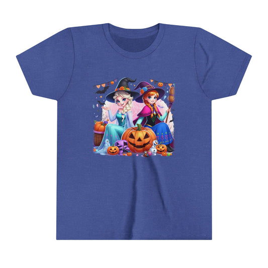 Elsa & Anna Youth Short Sleeve Tee