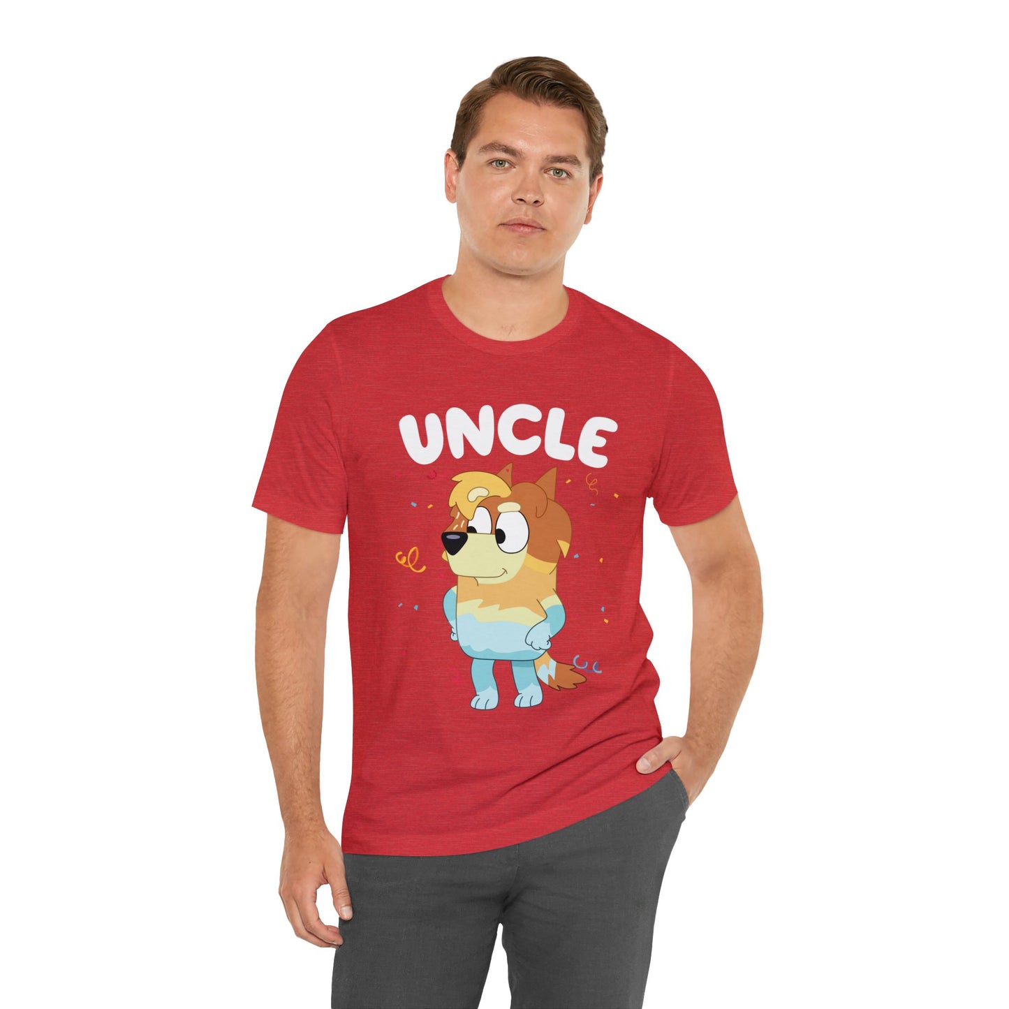 Uncle Bluey Birthday Short sleeve Tshirt