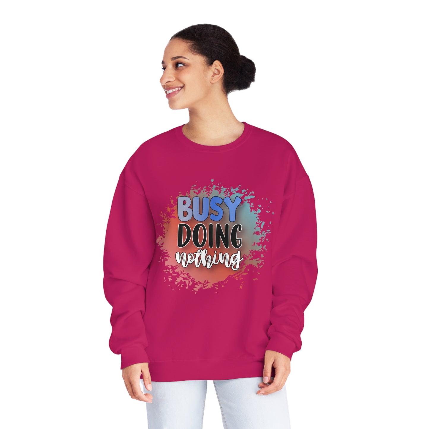 Busy Doing Nothing Crewneck Sweatshirt