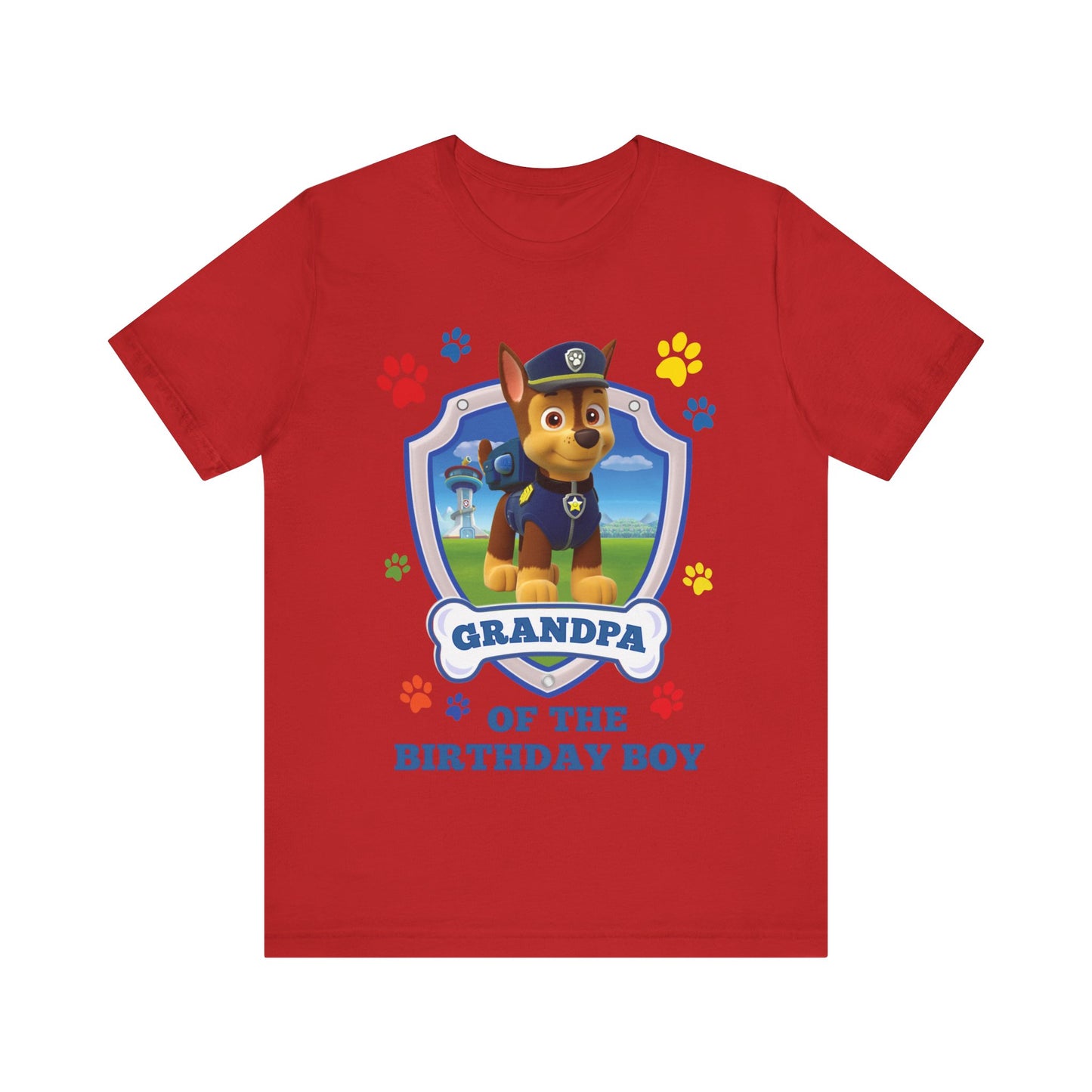 Grandpa of the Birthday Boy Jersey Short Sleeve Tee