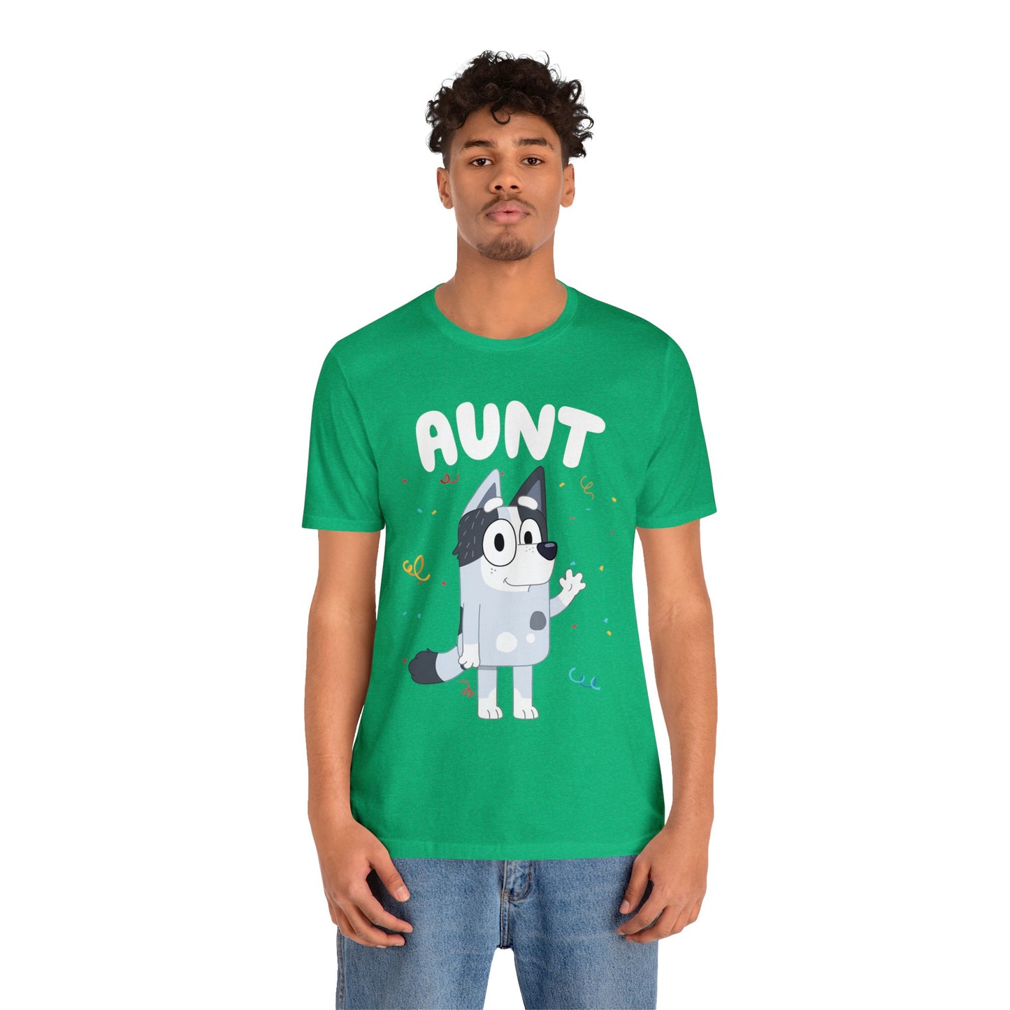 Aunt Bluey Birthday short sleeve Tshirt