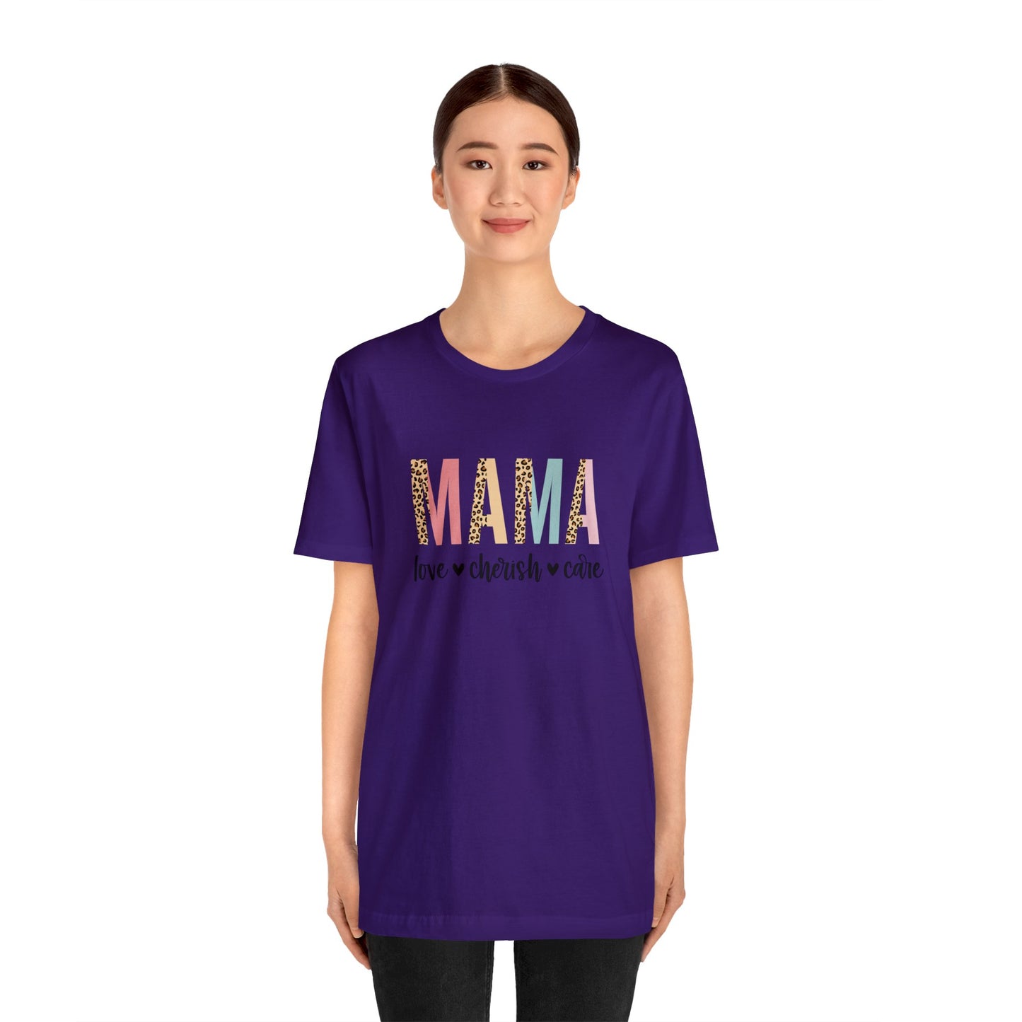 MAMA Leopard print short sleeve tshirt
