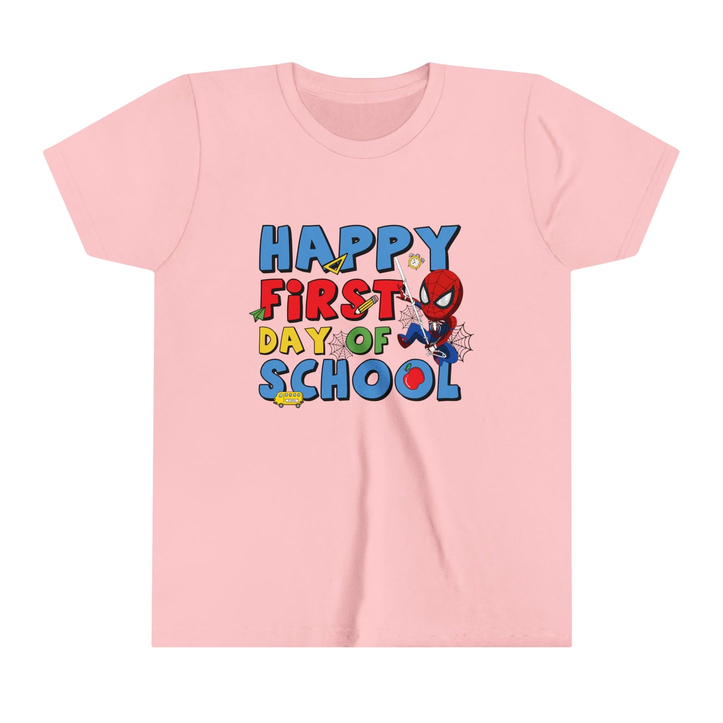 Happy First Day of School Youth Short Sleeve Tee