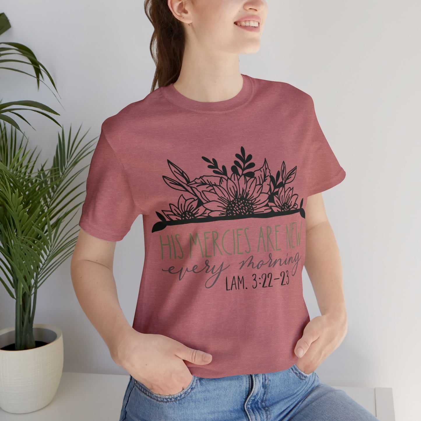 His Mercies are New Every Morning Short Sleeve Tshirt