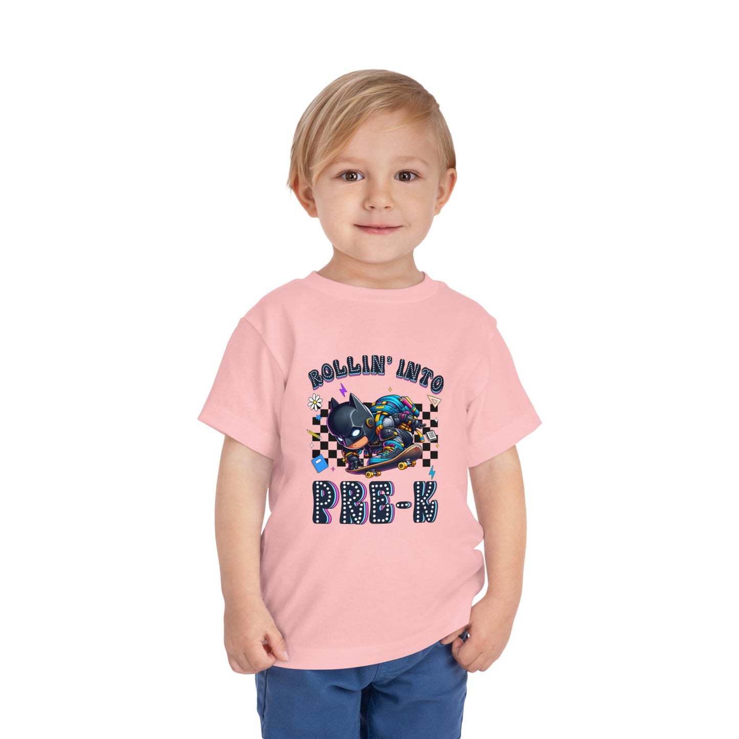BATMAN - Rollin' Into Pre-K Toddler Short Sleeve Tee