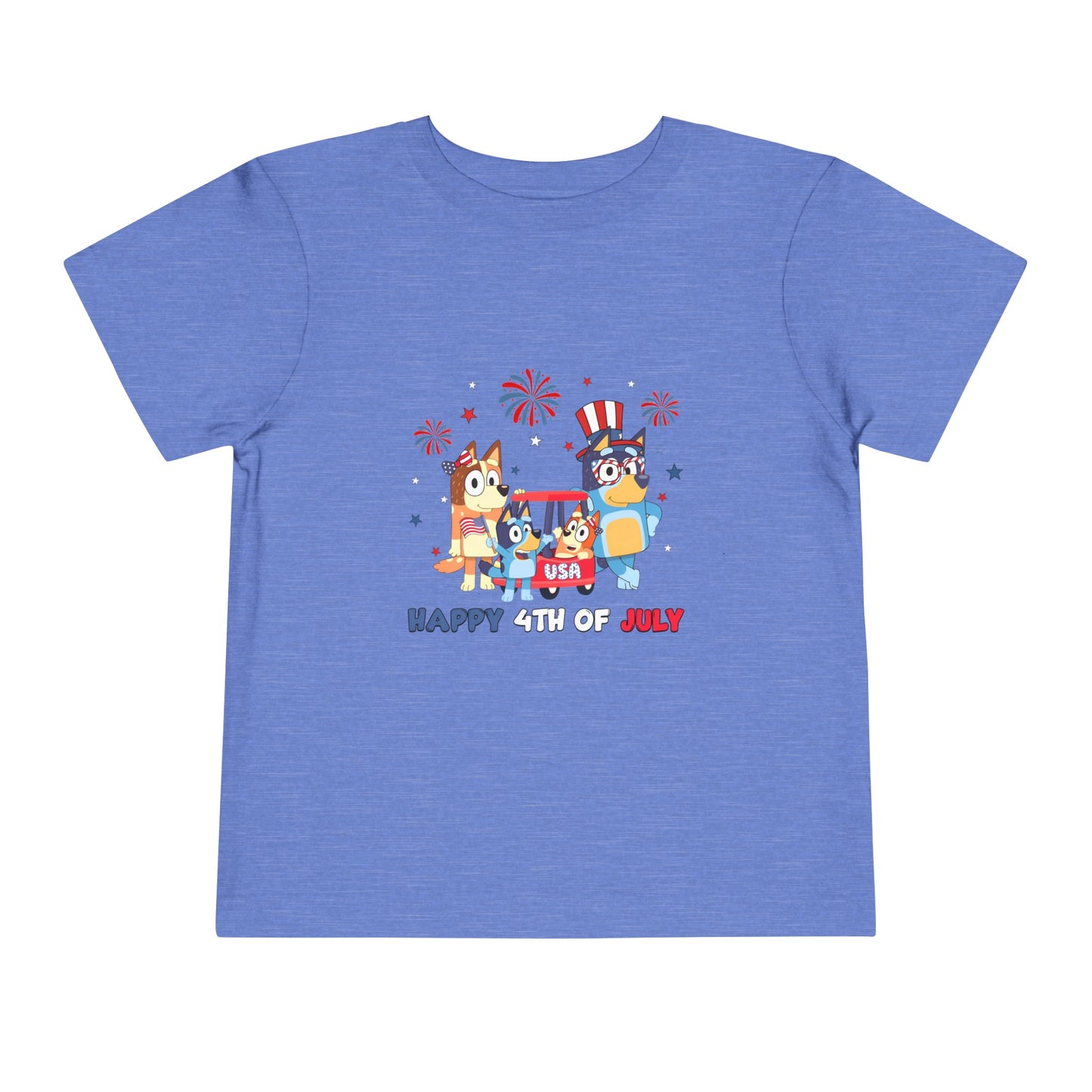 Happy 4th of July Toddler Short Sleeve Tee