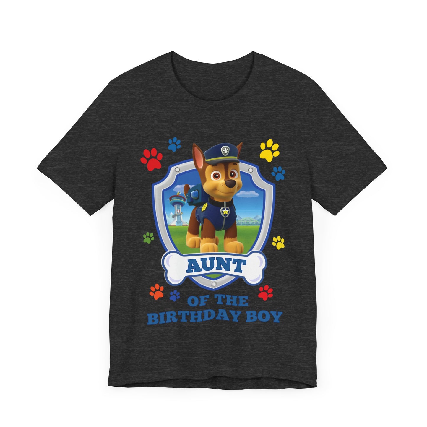 Aunt of the Birthday Boy Jersey Short Sleeve Tee