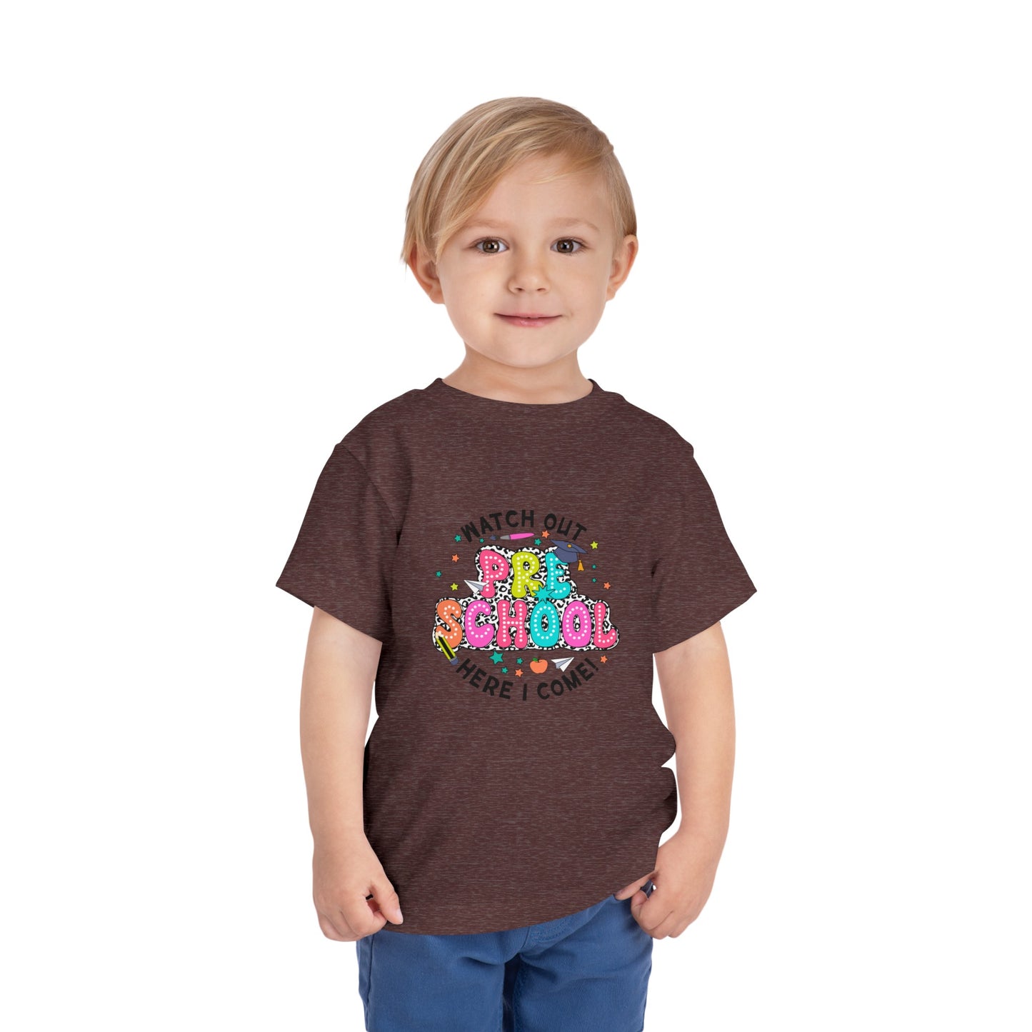 Watch Out Preschool Here I Come Toddler Short Sleeve Tee