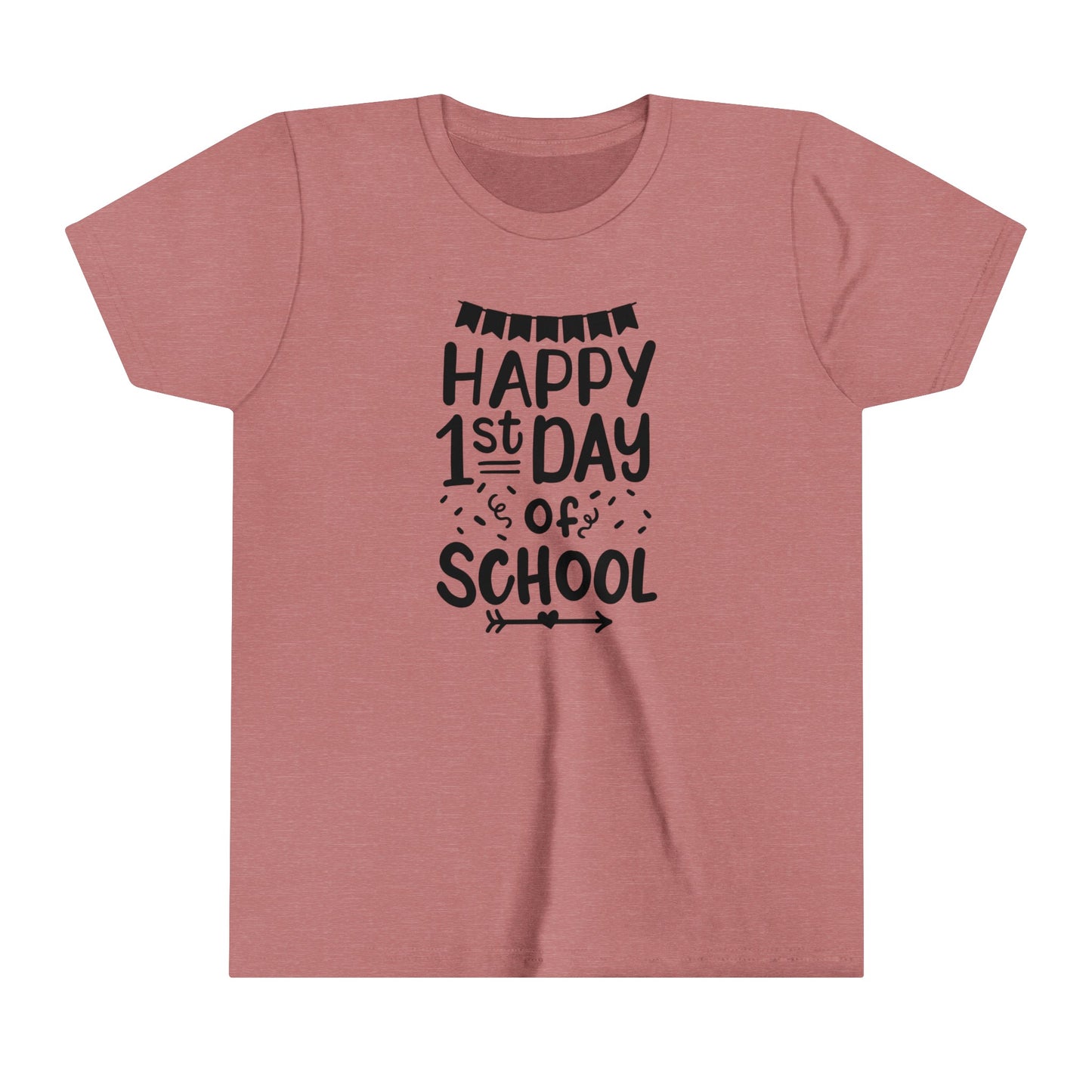 Happy 1st Day of School Youth Short Sleeve Tee