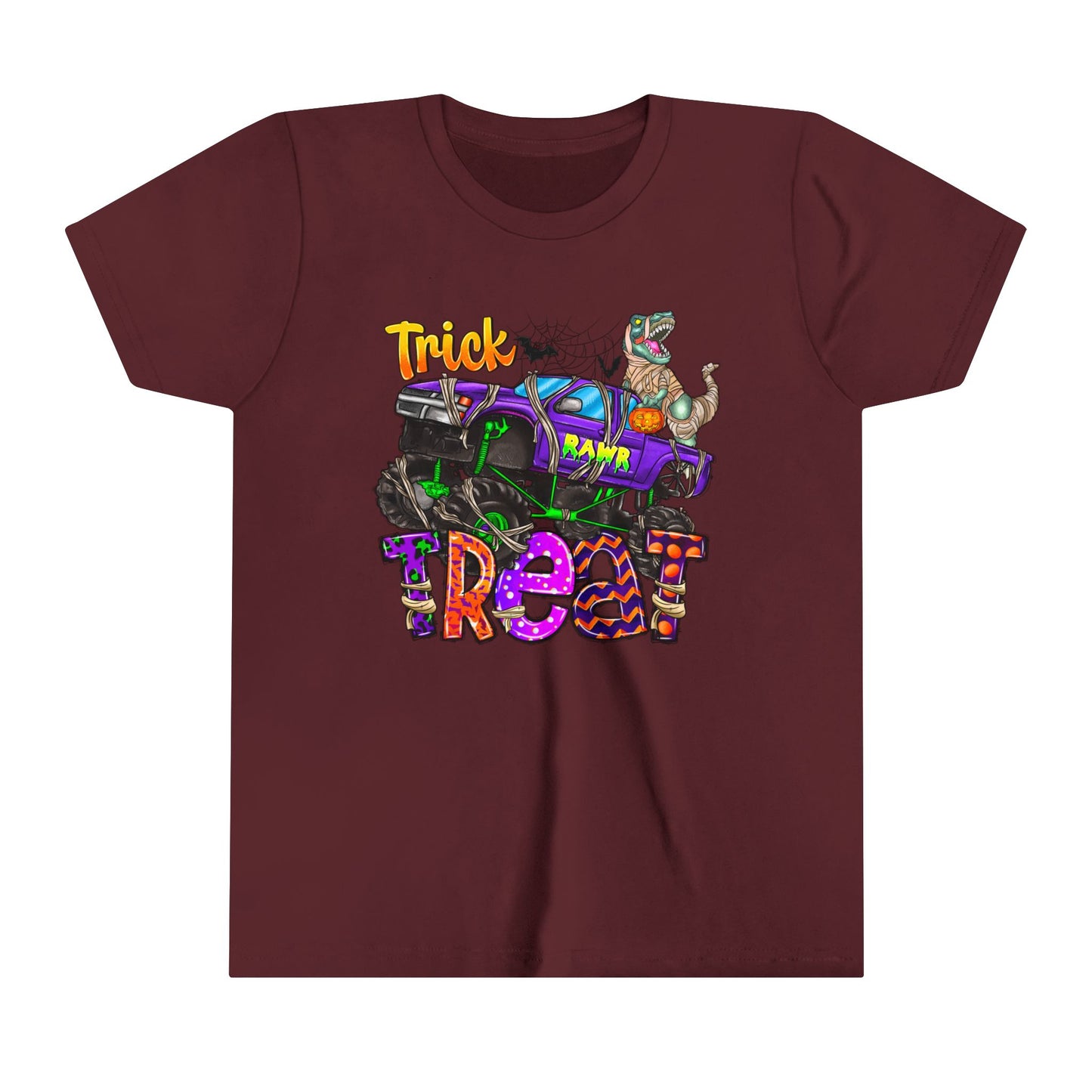 Trick RAWR Treat Youth Short Sleeve Tee