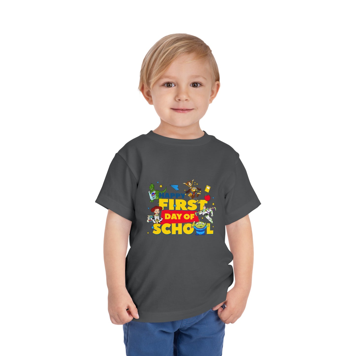 Happy First Day of School Toddler Short Sleeve Tee