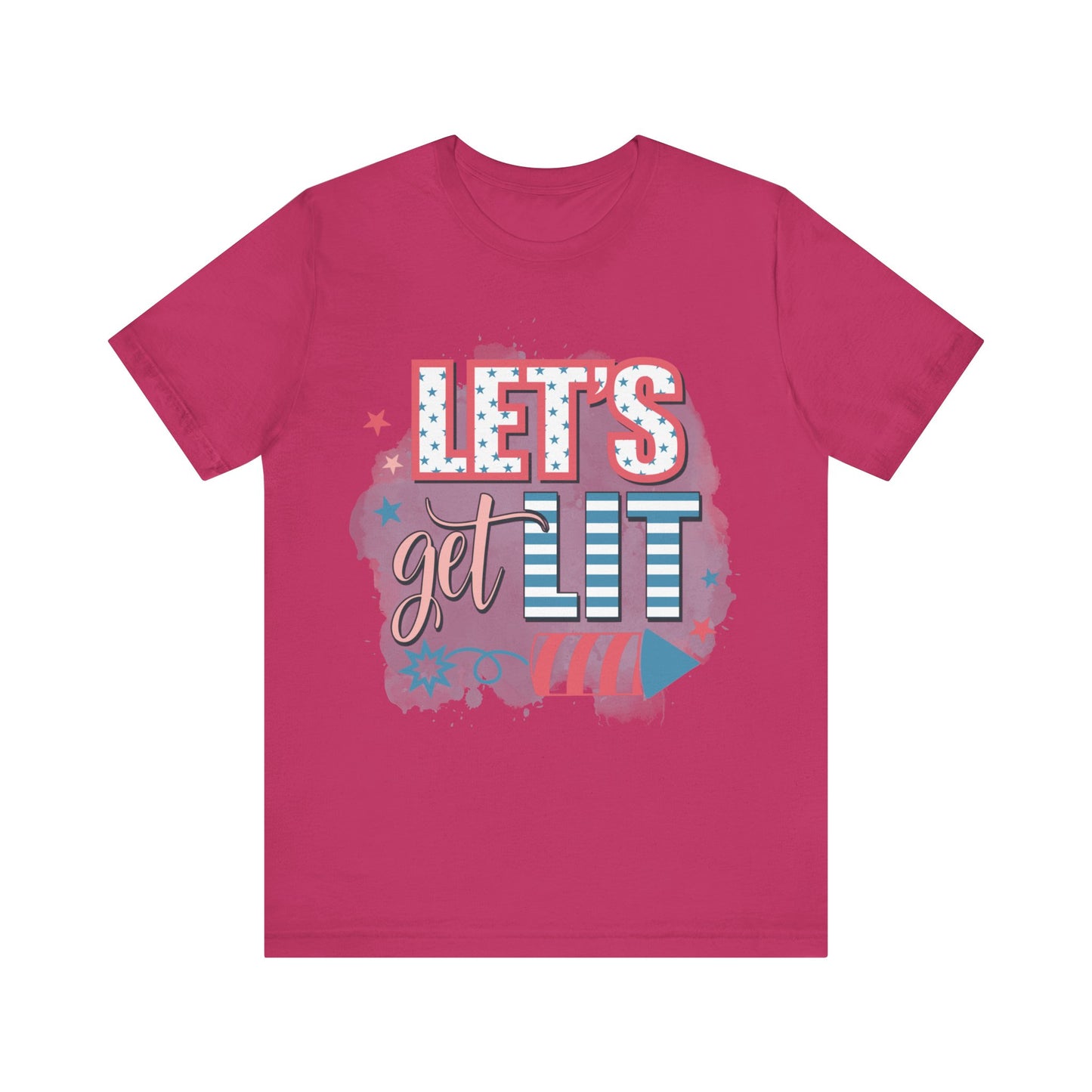 Lets Get Lit Jersey Short Sleeve Tee