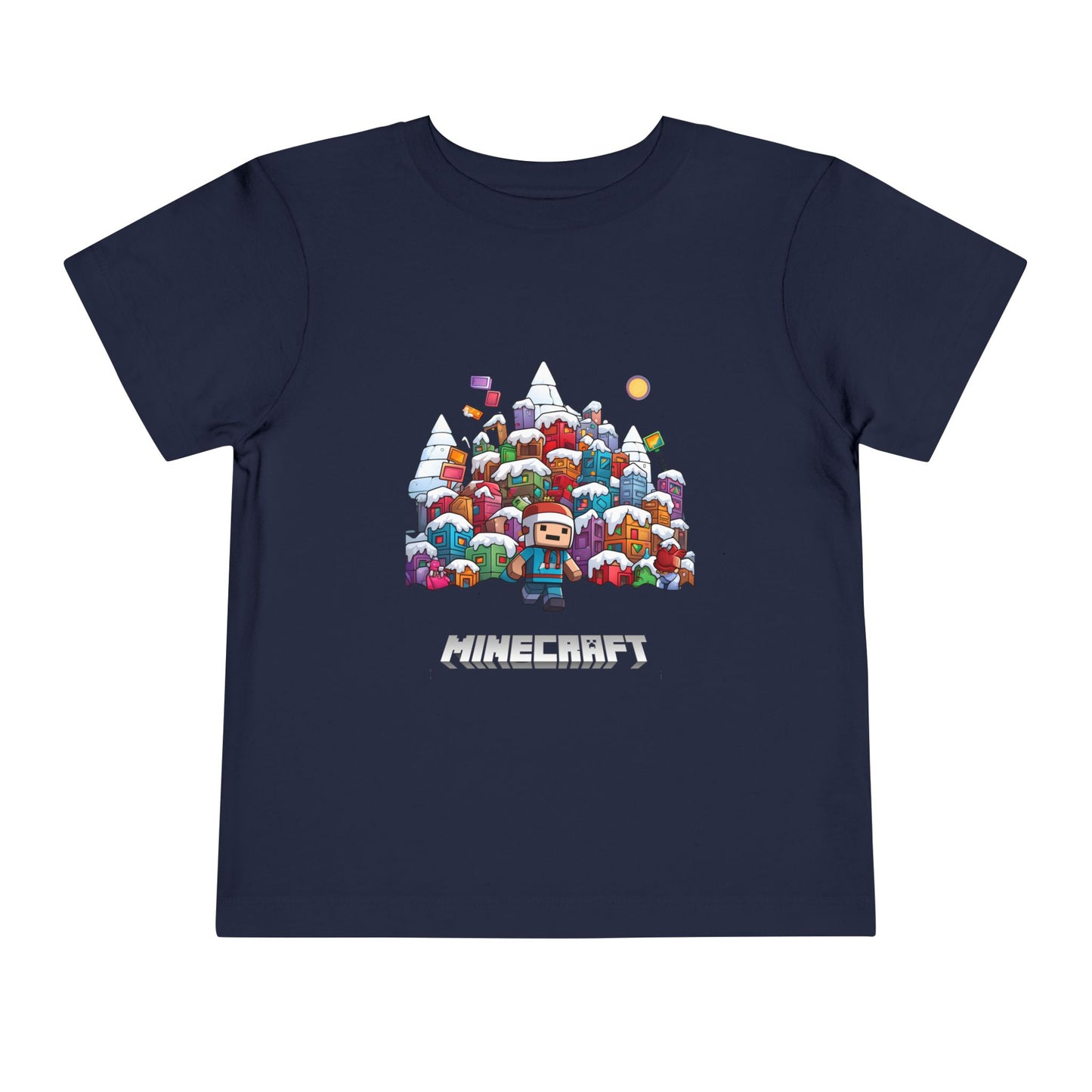 Christmas Mine-craft Toddler Short Sleeve Tee