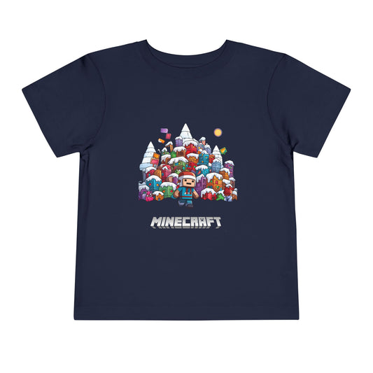 Christmas Mine-craft Toddler Short Sleeve Tee
