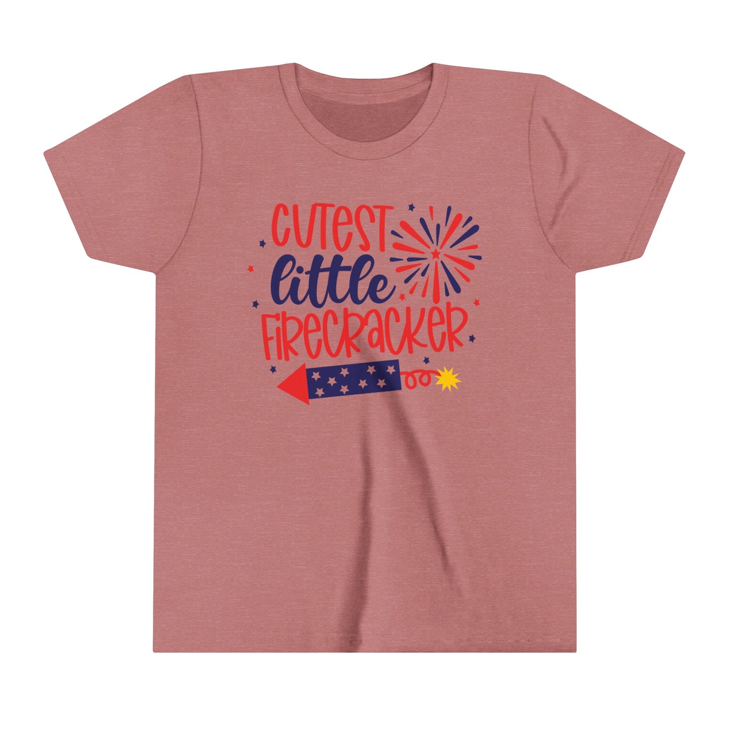 Cutest Little Firecracker Youth Short Sleeve Tee