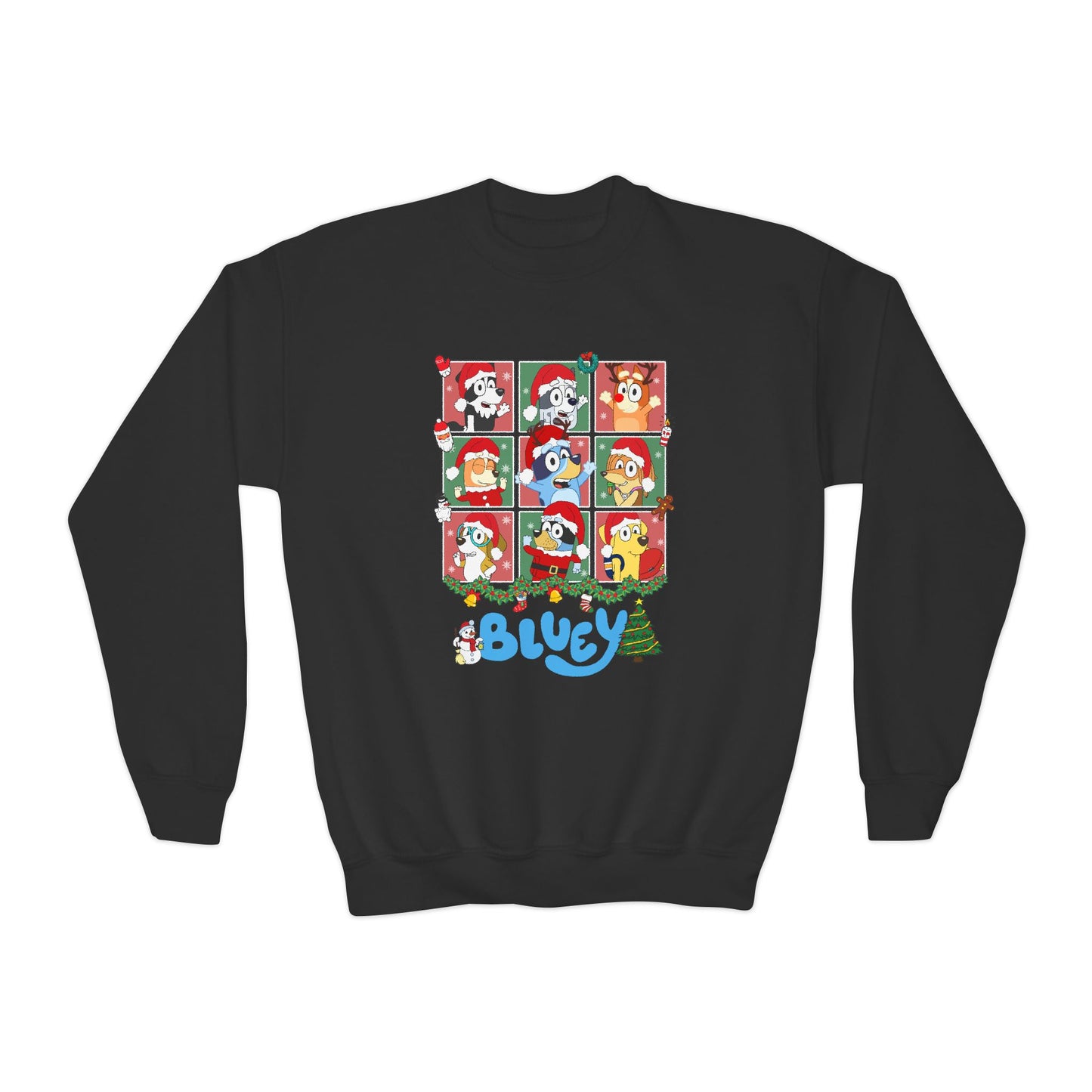 Christmas Polaroids Youth Crewneck Sweatshirt