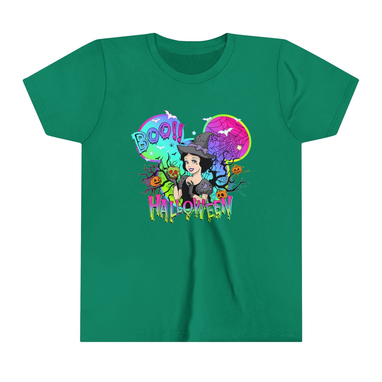 Snow White Boo! HalloweenYouth Short Sleeve Tee