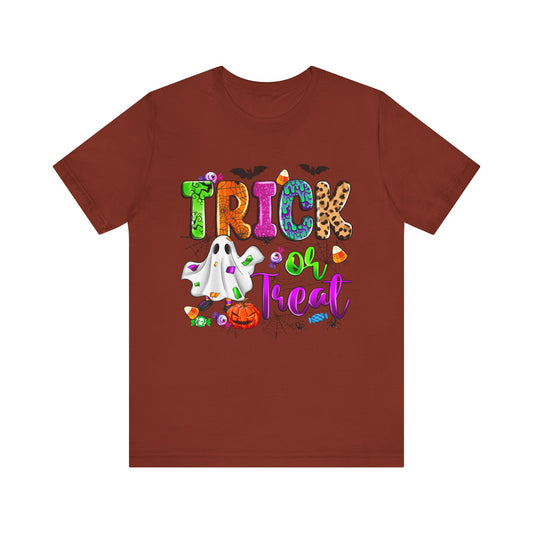 Trick or treat Jersey Short Sleeve Tee