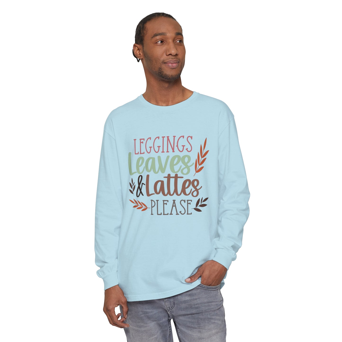 Leggings, Leaves & Lattes Please Long Sleeve T-Shirt