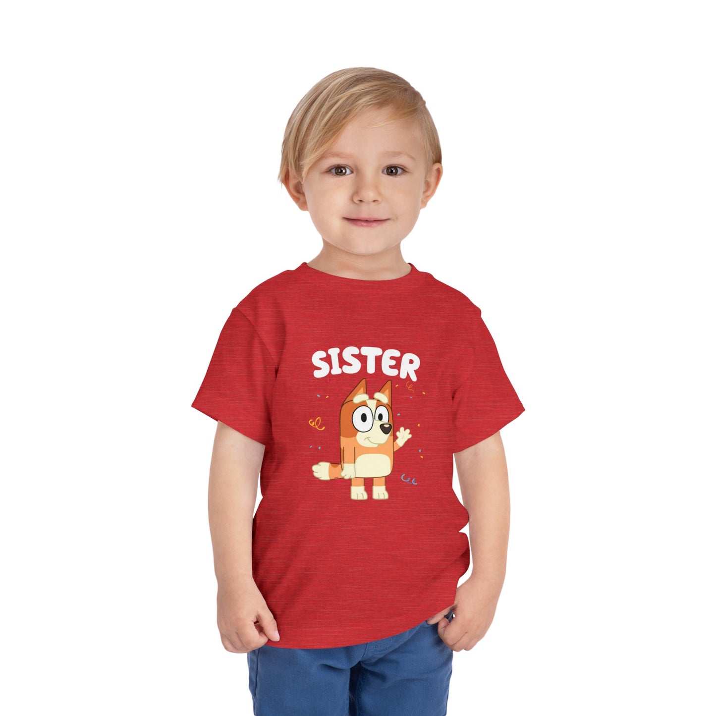 Sister Birthday Toddler Short Sleeve Tee