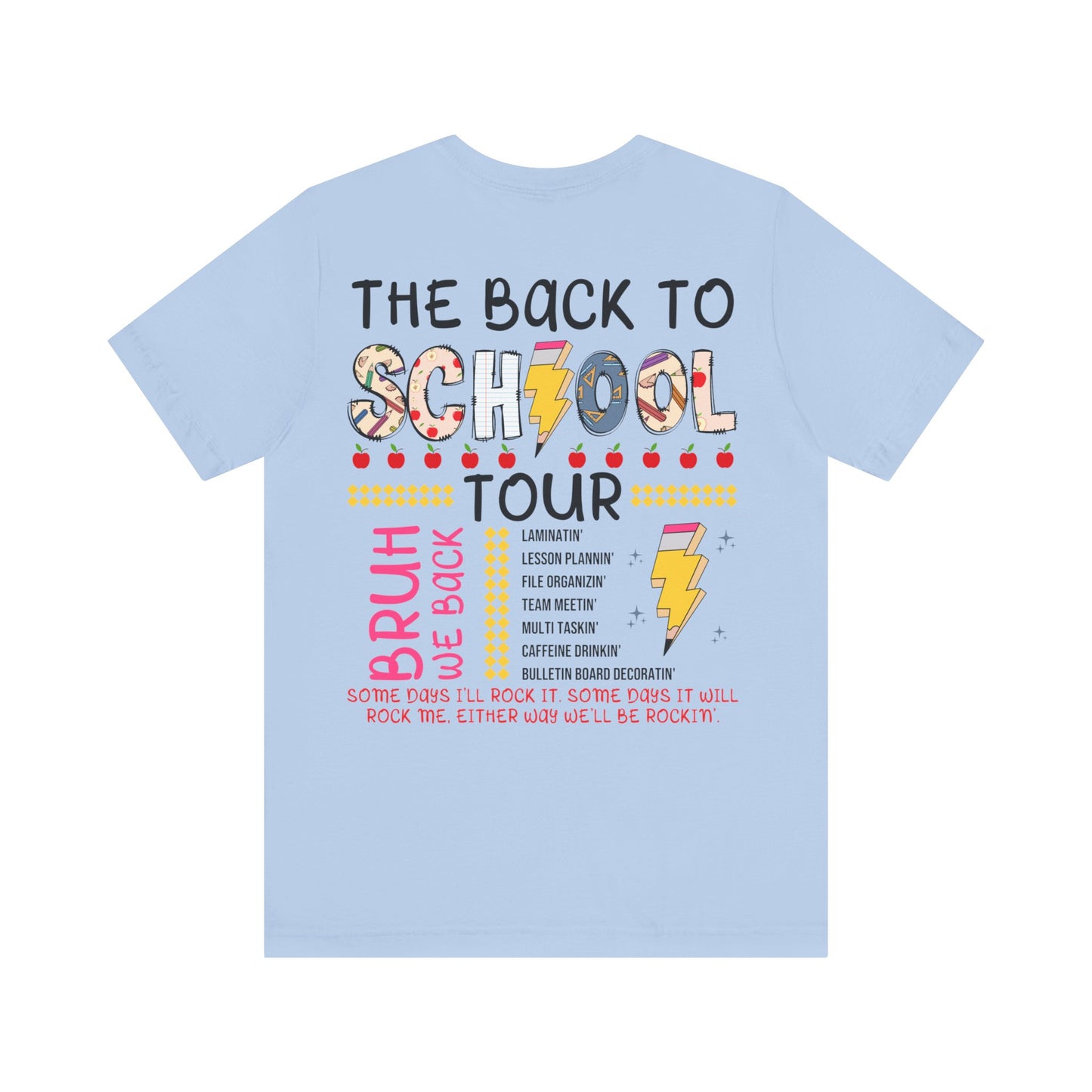 ABCD The Back to School Tour (front/back) Jersey Short Sleeve Tee