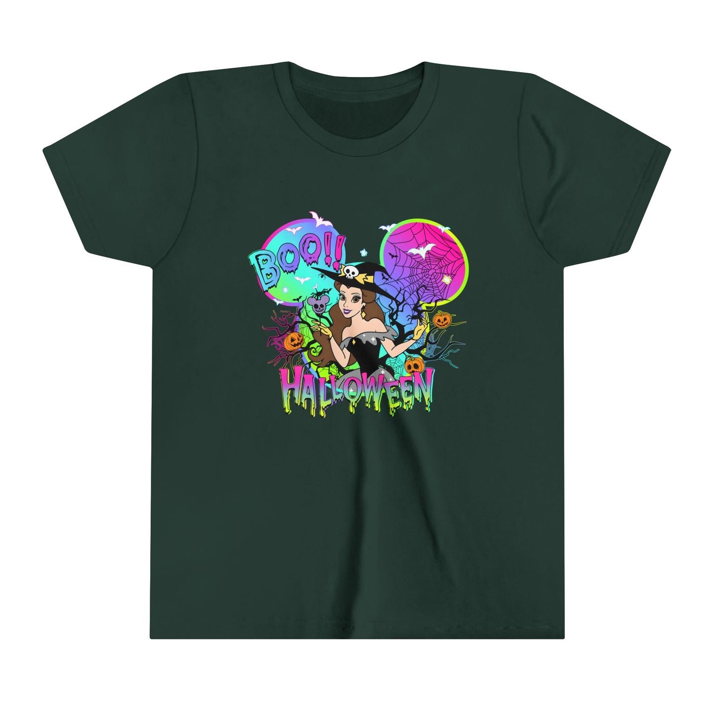 Belle Boo! Halloween Youth Short Sleeve Tee
