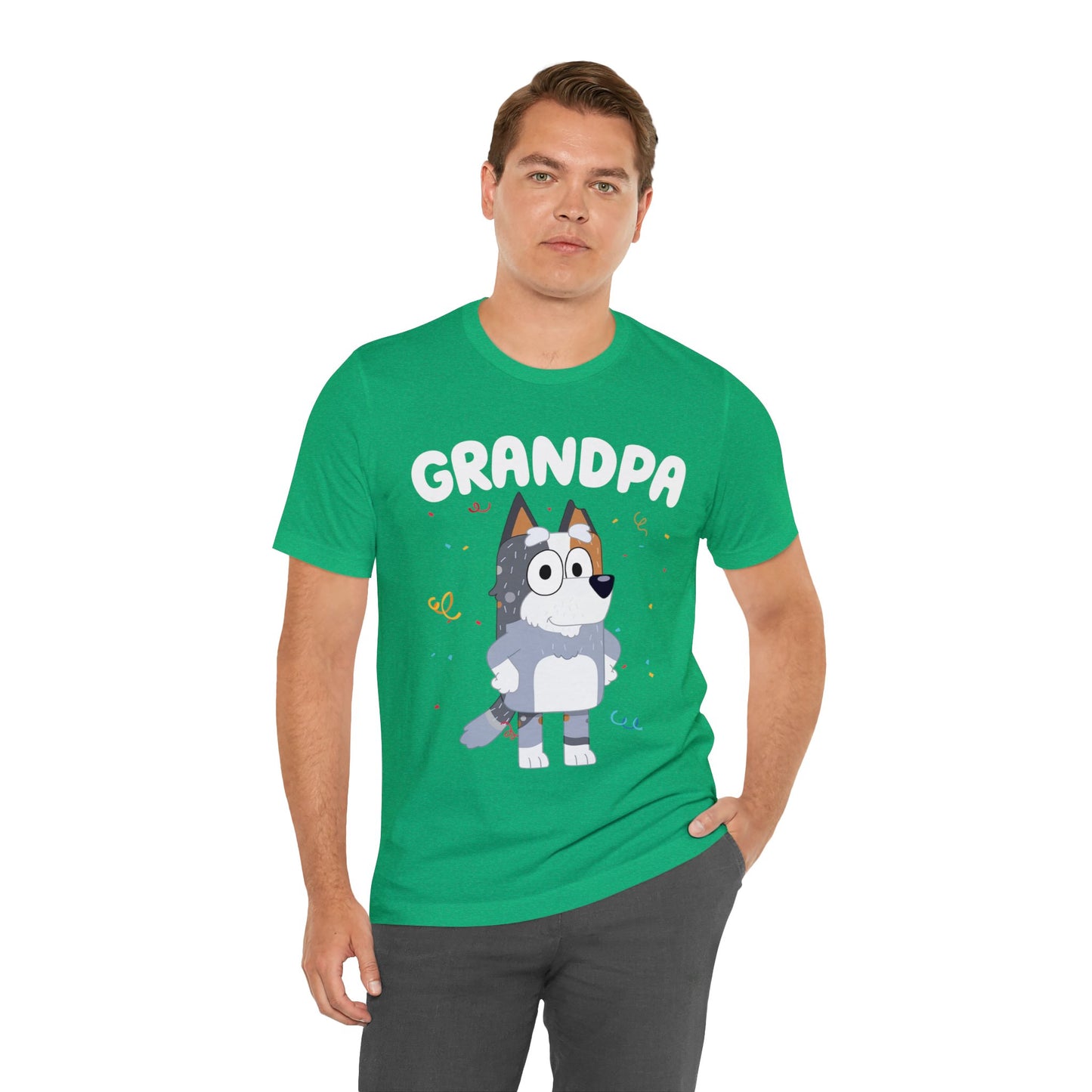 Grandpa Bluey Birthday Short sleeve Tshirt