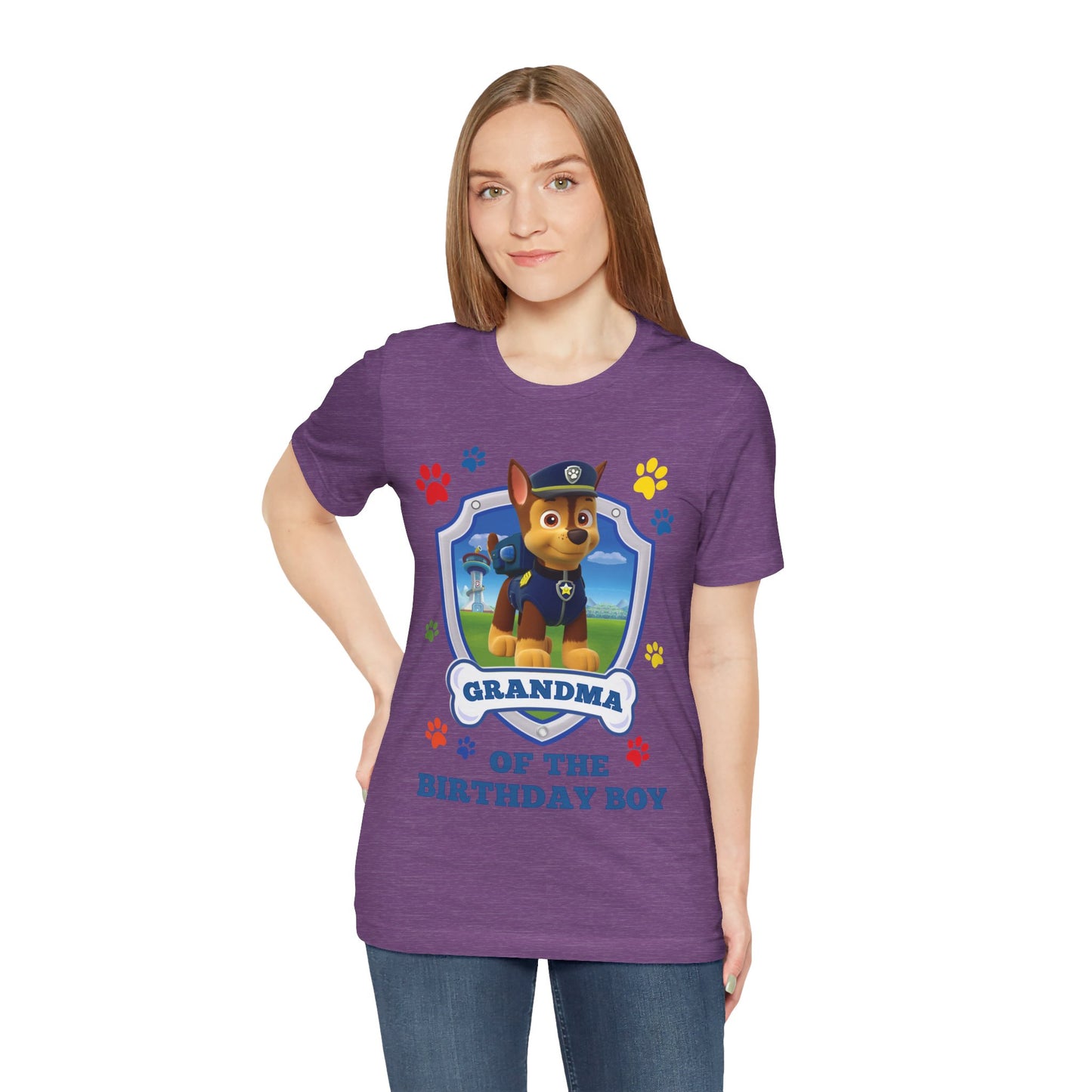 Grandma of the Birthday Boy Jersey Short Sleeve Tee